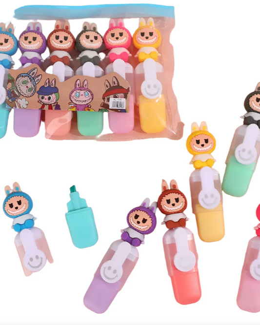 LaBubu- pack de 6 mini subrayadores